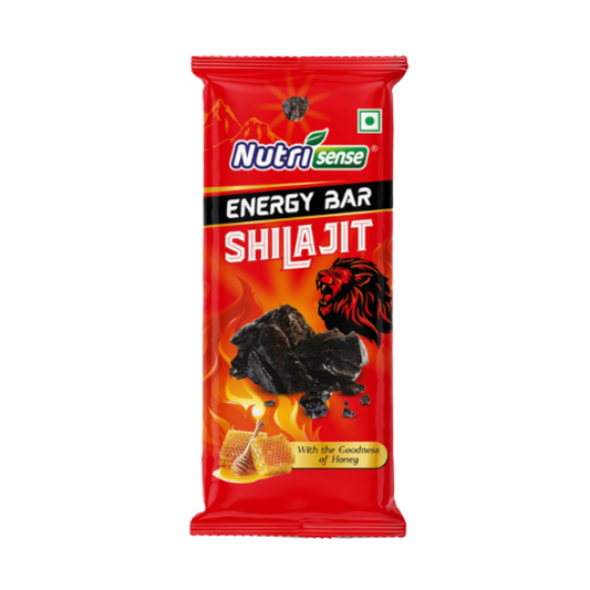 Nutrisense Energy Bar – Shilajit | Natural Honey • Shilajit Infused • Healthy Energy Snack