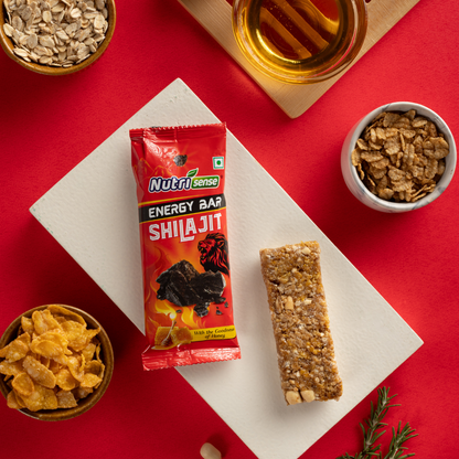 Nutrisense Energy Bar – Shilajit | Natural Honey • Shilajit Infused • Healthy Energy Snack