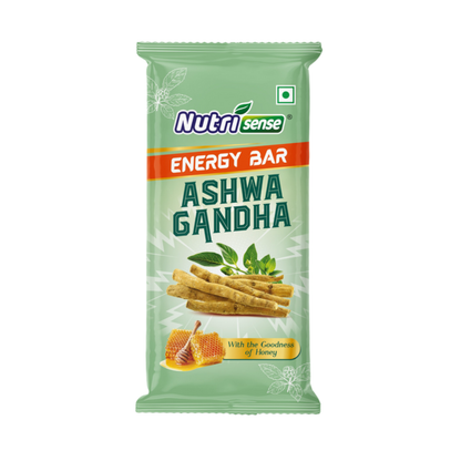 Nutrisense Energy Bar – Ashwagandha  | Natural Honey • Ashwagandha Infused • Calm Energy Snack