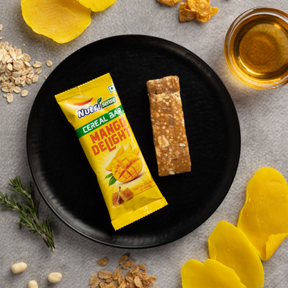 Nutrisense Cereal Bar – Mango Delight | Natural Honey • Real Mango • Healthy Snack