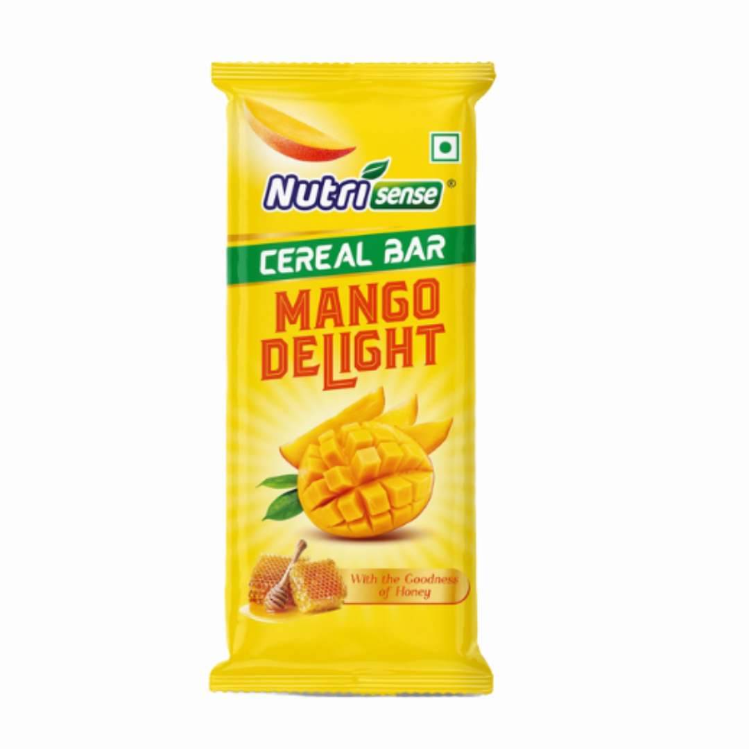 Nutrisense Cereal Bar – Mango Delight | Natural Honey • Real Mango • Healthy Snack