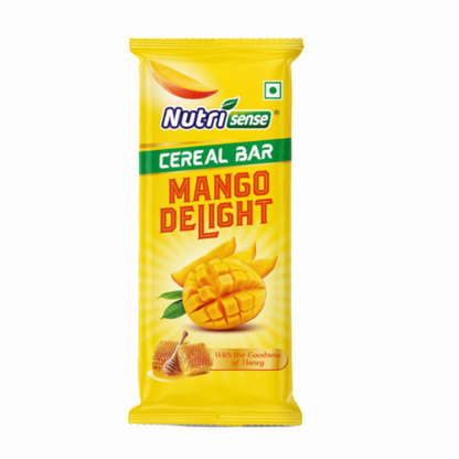 Nutrisense Cereal Bar – Mango Delight | Natural Honey • Real Mango • Healthy Snack